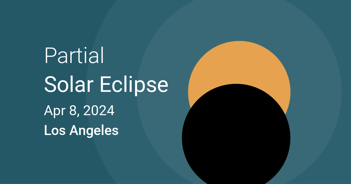 partial sola eclipse Los angeles